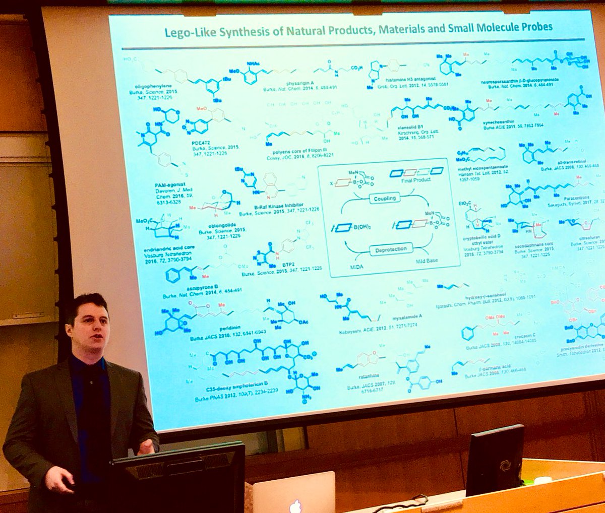 Damon Runyon Cancer Research Foundation (@damonrunyon) on Twitter photo First up is Daniel J. Blair, PhD, an @Illini4000 Fellow from <a href="/Illinois_Alma/">University of Illinois</a> talks about “Making most molecules the same way: a lego-like approach to small molecule synthes” #DamonRunyonRetreat First up is Daniel J. Blair, PhD, an @Illini4000 Fellow from <a href="/Illinois_Alma/">University of Illinois</a> talks about “Making most molecules the same way: a lego-like approach to small molecule synthes” #DamonRunyonRetreat