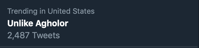 "Unlike Agholor" is now trending in the United States 💀