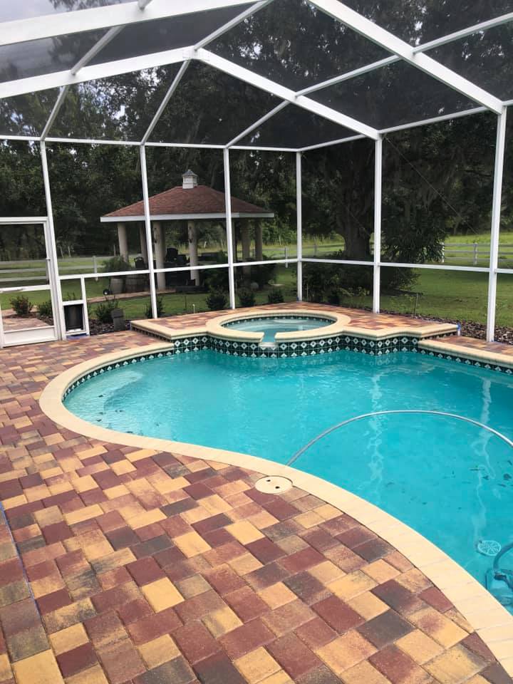 PressureFirst's tweet photo. Pavers cleaned &amp; sealed with two-part water-based sealer, with 3-5-year manufacturer warranty. Not only will sealer enhance finish of your pavers, it also protects your pavers, with less maintenance. Call now or go to our website &amp; fill out a contact us for a free estimate. https://t.co/nYiYsMrdO5
