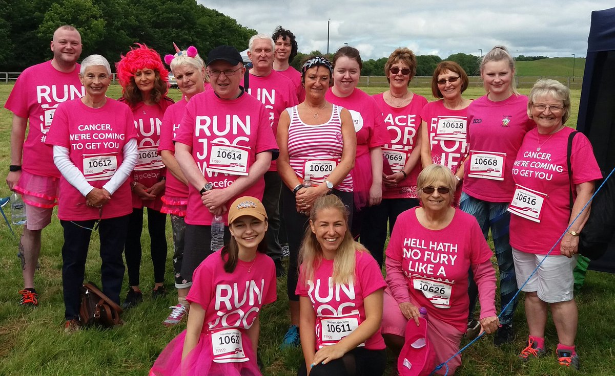 Well done to my great team. They raised an impressive £1897.50 for #race4life. Proud of you all