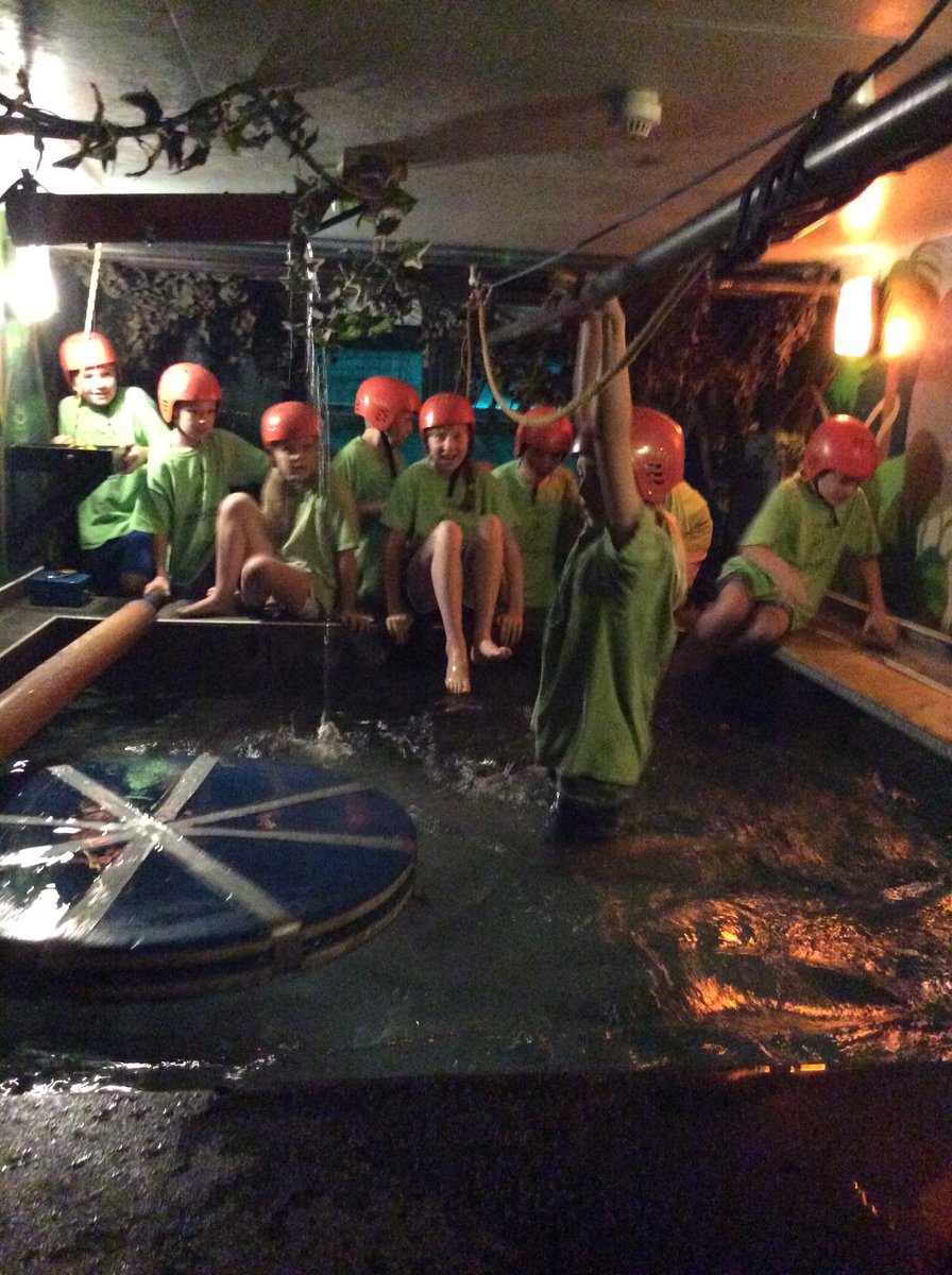HemingtonPS's tweet photo. Fantastic team work in the piranha pool challenge. We all managed to get out before the piranhas were released! https://t.co/WOBYzq9J8y