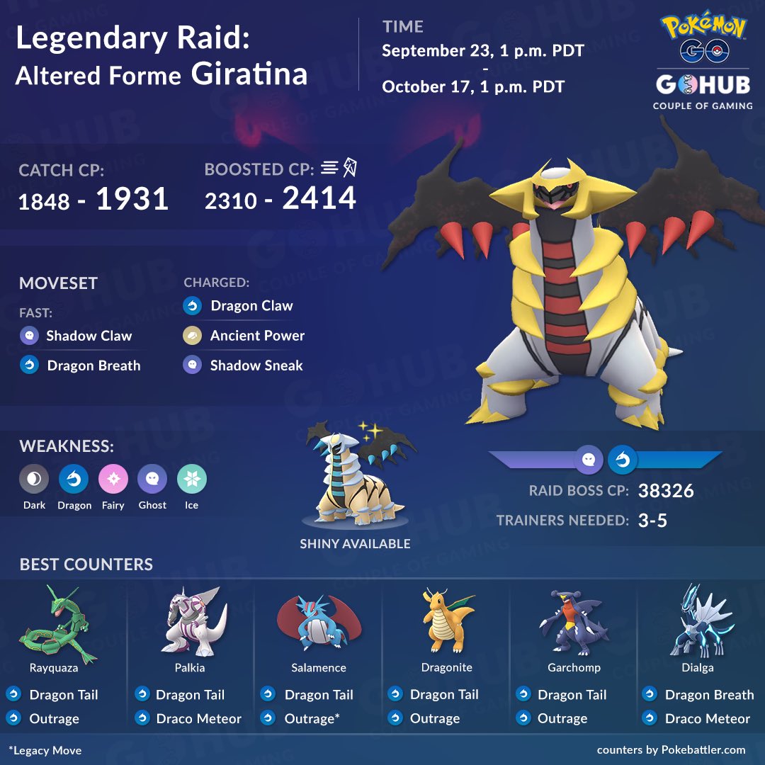 Other Shiny Giratina Pokemon Go - Game Items - Gameflip