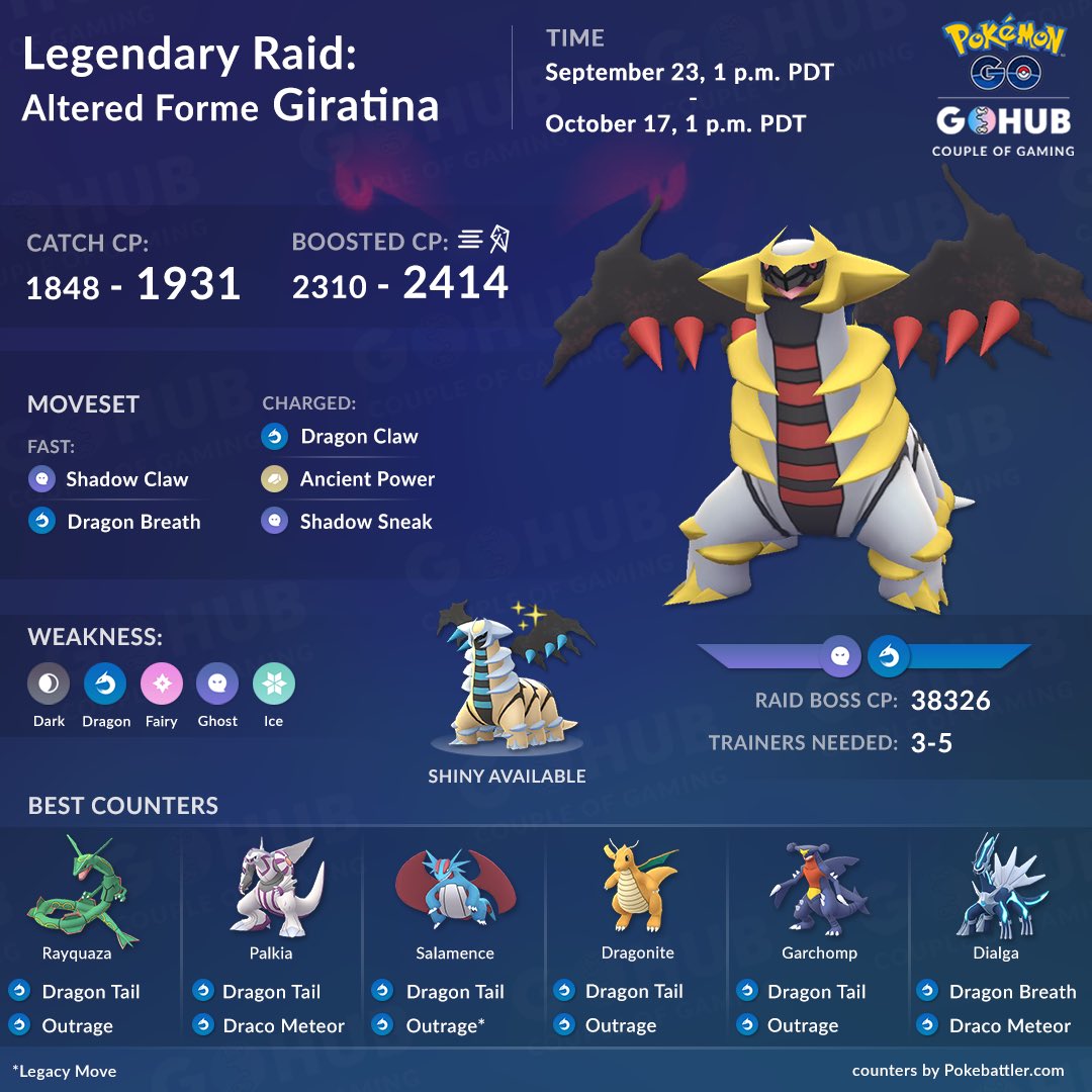 Other  Shiny Giratina Pokemon Go - Game Items - Gameflip