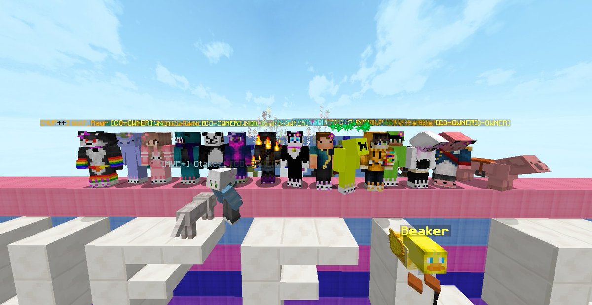 THANK YOU so much for the surprise party! 😲 I was completely surprised and delighted! 😊 I loved all the special builds, the skin changes, 🌸🐰🐰💗 &amp; the fun we had together! I love you! ❤️ <a href="/HypixelNetwork/">Hypixel Server</a> #FunWithFriends