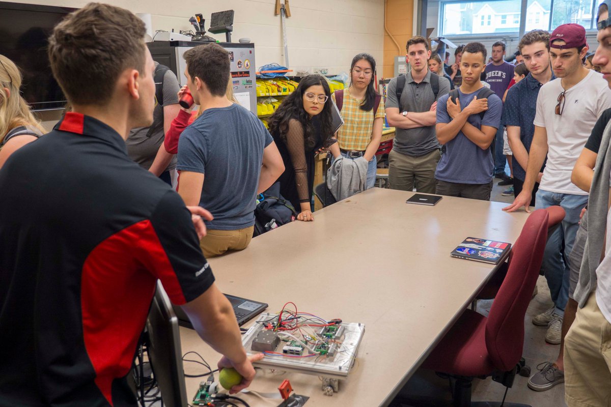 SmithEngQueens's tweet photo. A few nice shots from the @QueenSpcEngTeam meet and greet Sunday in the ILC. #Mars anyone? #engineering @QueensU @csa_asc #STEM https://t.co/Zuil7R0Nt2