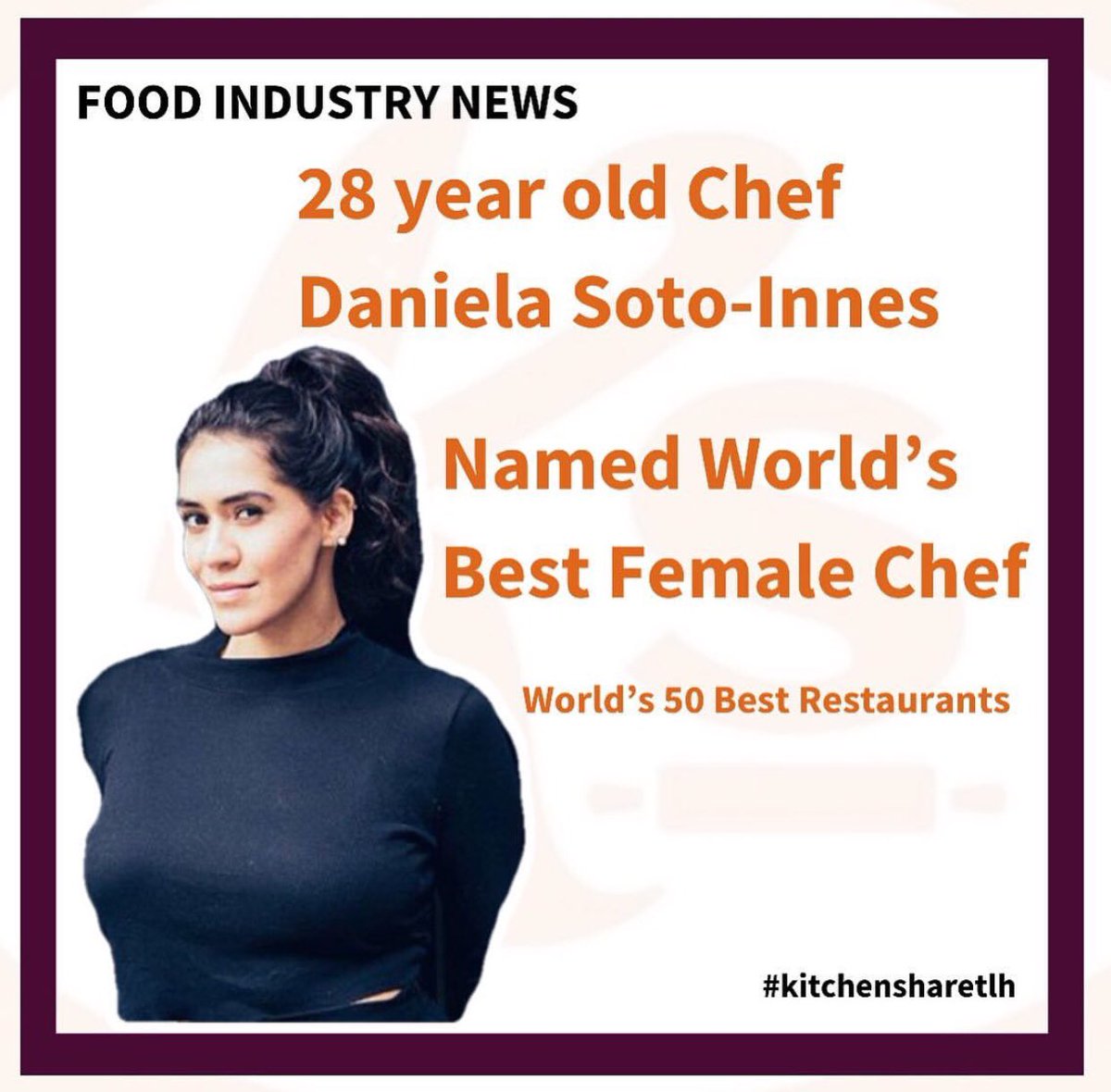 Chef Daniela Soto-Innes is a symbolic representation of fulfilling one’s culinary dreams! Are you ready? 🔥💯✨
•
•
•
#culinary #foodindustry #food #mexicanfood #cuisine #cheflife #femalechef #instachef #nyc #news #restaurant #entrepreneur #risingwoman #risingstars #cooks