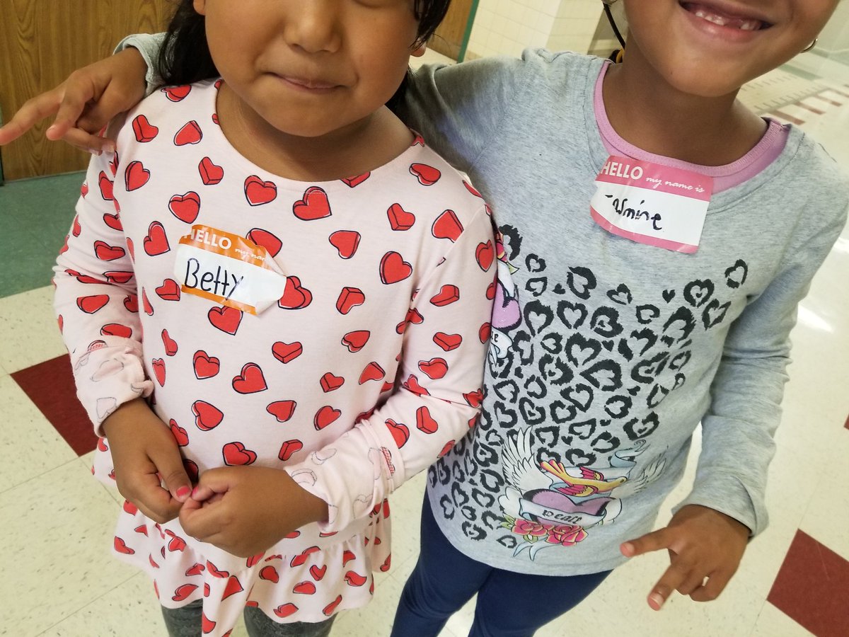 JMooretx's tweet photo. We are kicking off Start With Hello week at Degan. Today is Hello Day!! #StartWithHello #helloDegan2019 #WeAreDegan https://t.co/ChLMwl5PL5