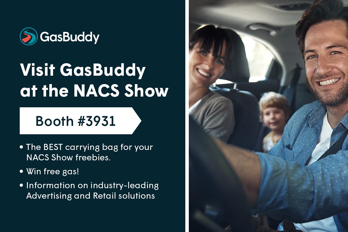Once again, GasBuddy has the ultimate bag for your #NACSShow freebies. Fifty lucky individuals will also win $10 in free gas. Be sure to stop by booth #3931 next week in Atlanta.