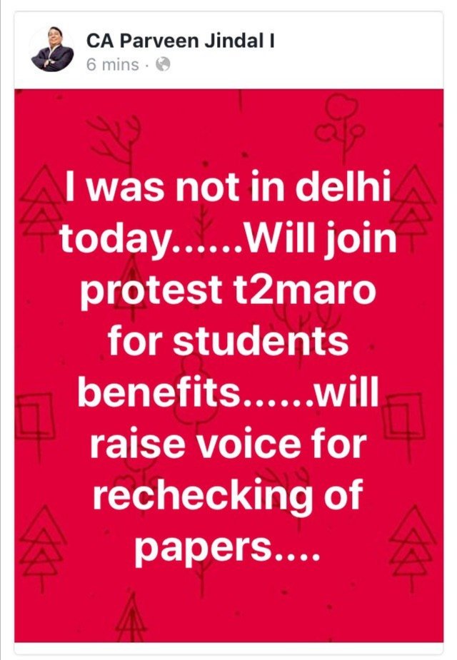 RajakSaroj's tweet image. #Tomorrow
#IcaiProtest
#ICAIReforms 
#dearicaipleasechange