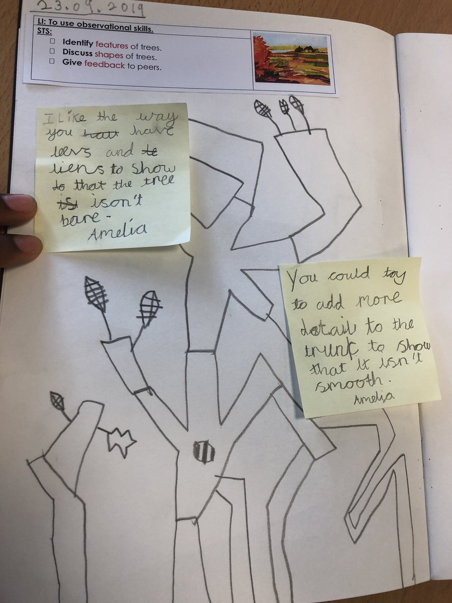 TurquoiseEPS's tweet photo. We have used lots of different strategies from our #feedback policy today across our learning. @PrimaryElaine @InspireSELondon #feedback #edutwitter #effectivemarking https://t.co/7P251lRGzM