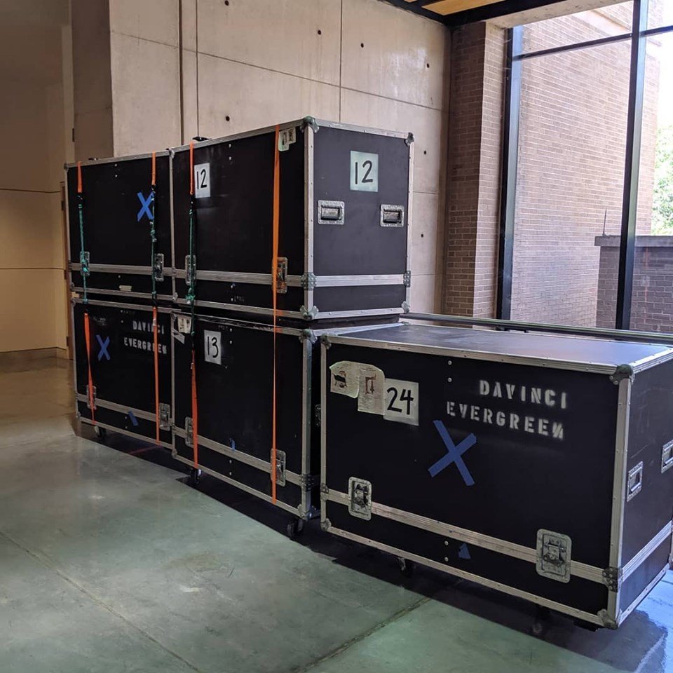 utrgv_cecs's tweet photo. Leonardo da Vinci fans prepare yourself as the installation has begun! Oct 1st - Dec 20th the Engineering Lobby will house the fascinating exhibit. Explore the hands-on experience! #utrgv #utrgvcecs #geniusinmotion #leonardodavinci #engineering https://t.co/BoTzrBlUYQ