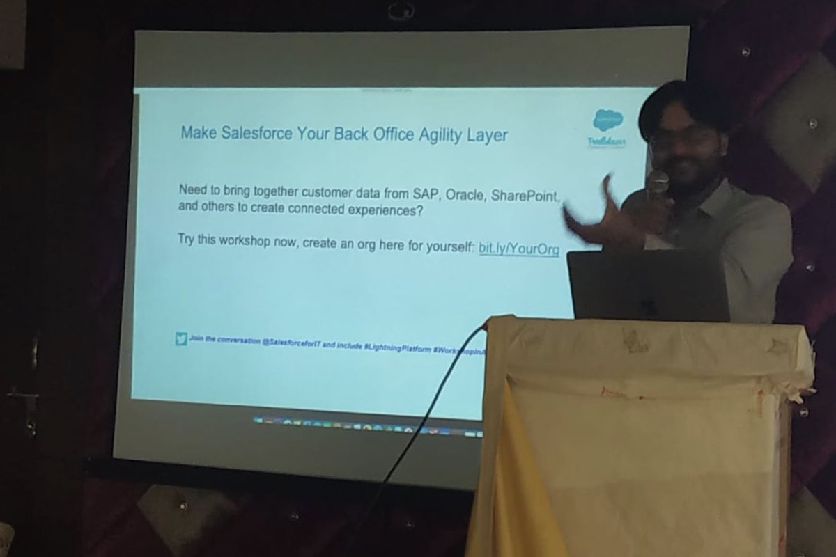 omprakash_it's tweet photo. This @TrailHead module helps to get insight about recent #LightningPlatform #WorkshopInABox
https://t.co/S2SGilgMlj
New to Salesforce? This module introduced to #Salesforce platform, which I also covered during same FaridabadB2B event
https://t.co/AakoCr7WHv
#trailblazercommunity https://t.co/O3x0X9TbgK