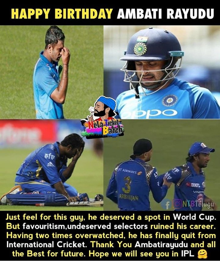 Happy Birthday Ambati Rayudu 