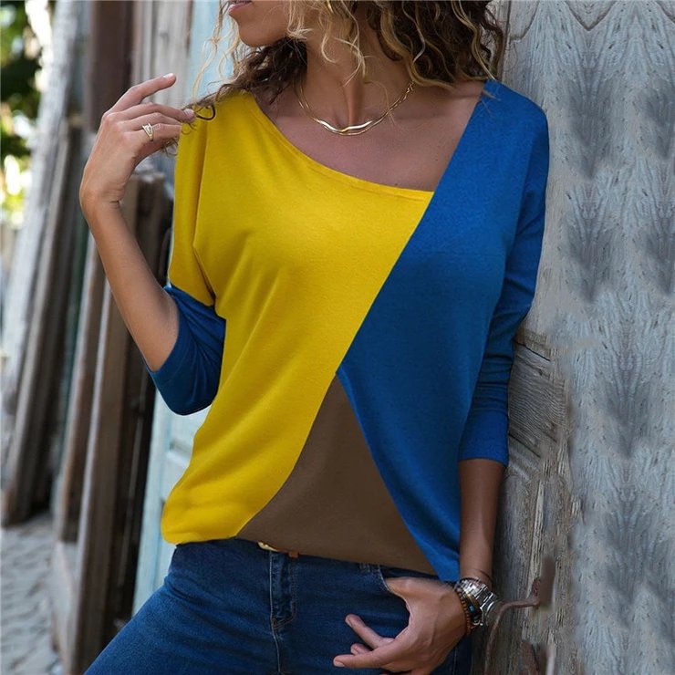 NASFash's tweet photo. Long Sleeve Patchwork Skew Collar Blouse
SHOP HERE >> https://t.co/VOEsD40djB

FREE SHIPPING https://t.co/exh2qPMrbY