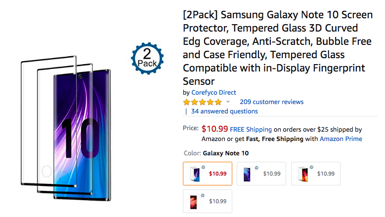 ReviewMeta's tweet photo. This screen protector has reviews for cat toys.  Why can't @amazon #StopReviewHijacking?  It's been over a year since we first reported on the issue. https://t.co/9GksR652j0 https://t.co/gQ66WS9Jvi