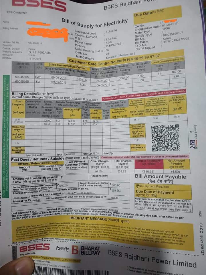 Councillor67S's tweet photo. Delhi becomes the first city to have zero bijli bill as @ArvindKejriwal Govt announces zero bill upto 200 units and 50% subsidy upto 201- 400 units consumption with 24 hours uninterupted power. 

It will benefit 33% Delhites in summers and 70 % Delhites in winters.
#BillDekhaKya https://t.co/jojaCOrM0D