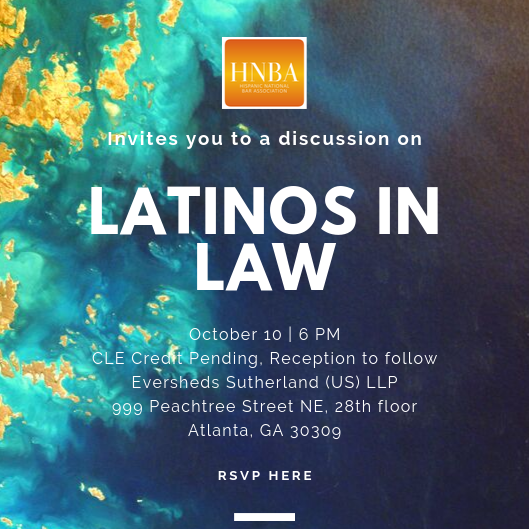 HNBA_Region_VII's tweet photo. Happy Monday! Region VII on October 10th is having a Hispanic Heritage Month CLE on the State of Latinos in Law! We'll have an exciting group of panelists you don't want to miss! RSVP here: https://t.co/qWeSLCJrhz https://t.co/lNzuxfVAcF