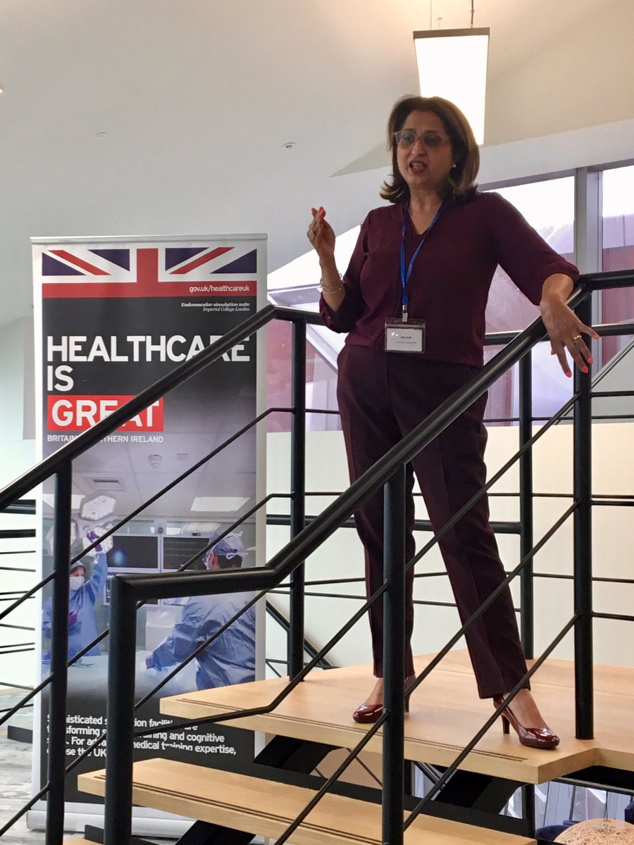 ChrisBorn1's tweet image. Niti Pall kicking off #HealthcareUK #Welltech event on #AIinHealthcare