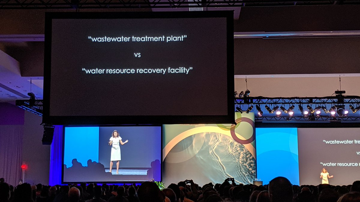 WWDMag's tweet image. Using the right language to frame discussions on water and wastewater can make a difference. This is one of the reasons @WEForg has begun calling wastewater plants water resource recovery facilities.