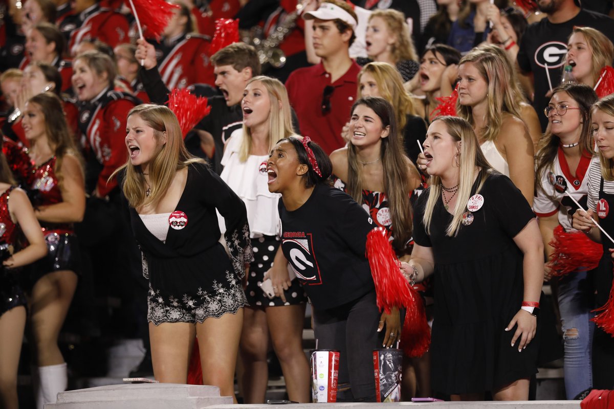 universityofga's tweet photo. Raise your hand if you're still hyped from the game. https://t.co/FlmeskCMqD