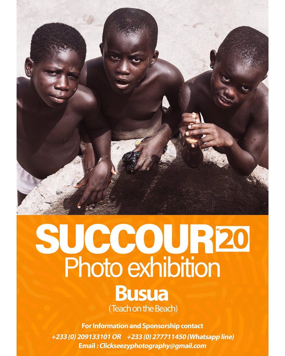 Papillonklothyn's tweet photo. Succour Photo Exhibition was an idea that I must say very happy to have had friends who are always there and always forcing me to do much more. The name and motive speaks for itself. It an channel to help kids in busua through my photography, giving back to the kids of Busua. https://t.co/mUZATonb4c