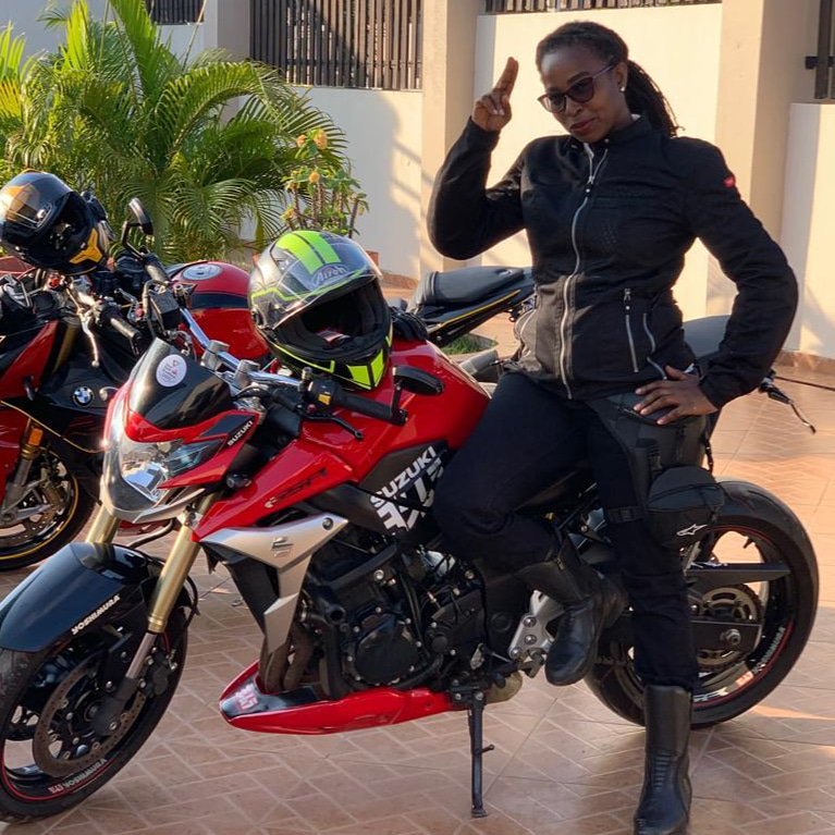bikergirlsgh's tweet photo. Naa Aadua is a banker and sister locks stylist. She belongs to #bikerGirlsGH π #LatestMember https://t.co/aehVZqKi3f