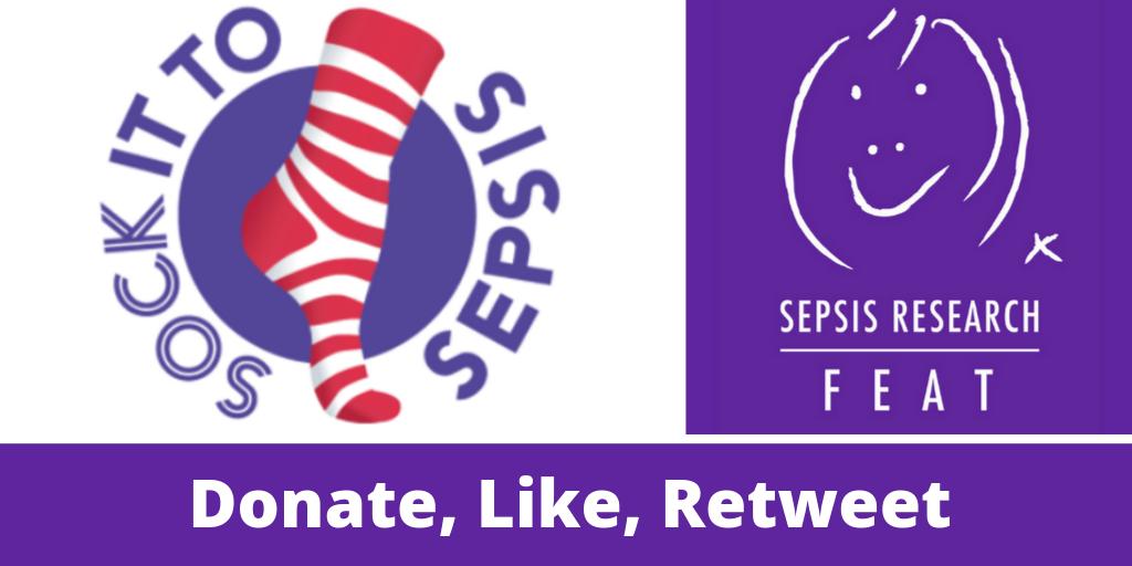 stopsepsisnow's tweet photo. Make sure to use the hashtag #SockItToSepsis in your fundraising posts! Let's raise as much awareness as we can and #StopSepsisNow https://t.co/dSwYZcl90s