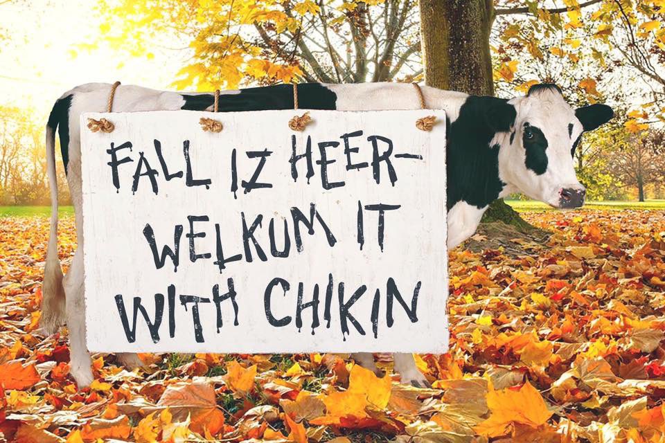 Looking forward to cooler temps. Happy Monday! #eatmorchikin