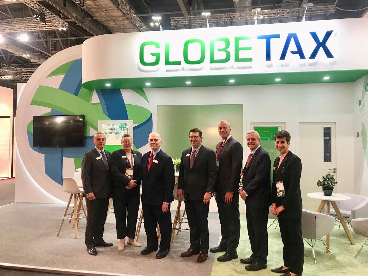GlobeTax's tweet photo. The GlobeTax team is on the floor at #Sibos 2019! Drop by stand Y134 to learn more about #GlobalTax & #ReliefAtSource @Sibos https://t.co/L7dI94G0GS