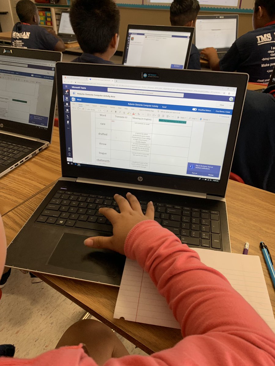 DrKSimps's tweet photo. My ELL students are becoming experts at both vocabulary and Office365! We’ve moved fully online over the last week, and these kids learn FAST! #technologyclassroom @IMS_Indians @collierschools @CCPS_SecELA https://t.co/CXwJ0HcOv0