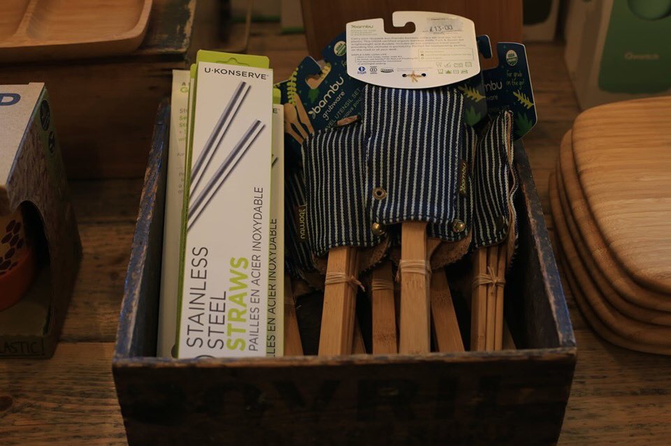 Spirals_Shop's tweet photo. How gorgeous is our new eco-kitchen display?!  Little drops of water make a mighty ocean, and every positive change we make to live more sustainably matters, no matter how small. We have lunchbags, metal bottles, bamboo cutlery, recycled serving mats and more! https://t.co/X2rFHNceYk