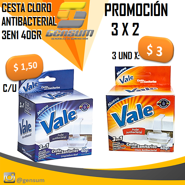 construdeco__'s tweet photo. 🔹DETERGENTE MULTIUSO PREMIO 150 GR
🔹CESTA CLORO ANTIBACTERIAL 3EN1 PARA POCETA.
🔹TIRRO CELOVEN DE 1/2", 3/4", 1"', 1 1/2" Y 2"
#Detergente #Premio #Multiuso #Cesta #Vale #Poceta #Antibacterial #Tirro #Celoven #Ferreteria #Carabobo #Valencia #Venezuela
✉ventasgensum@gmail.com https://t.co/acv7X0CNpI