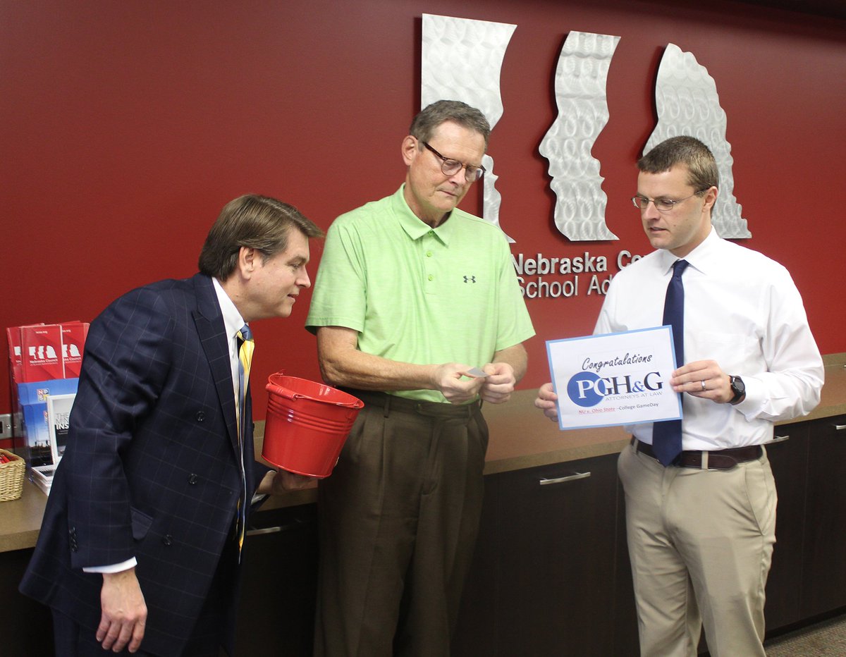 College GameDay is coming to Lincoln, and NCSA member Matt Dominy is headed to the game courtesy of Perry Law Firm!

Dr. Dominy (Seward Public Schools) won this morning's drawing for two great seats in Memorial Stadium to watch the Big Red battle the Buckeyes. Congratulations!