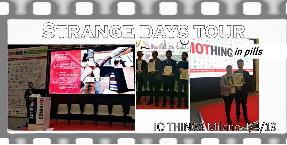 TheTactigon's tweet photo. #StrangeDaysTour in pills #6 date at @IoThingsMilan the most important event in #italy for all concerning #Iot #technologies. Proud to have received a prestigious award by #Medica
@g2startups
@ST_World #startup #Innovazione @clubinvestitori #Italian πhttps://t.co/oc8z8hPpPr https://t.co/40ACv30ohe