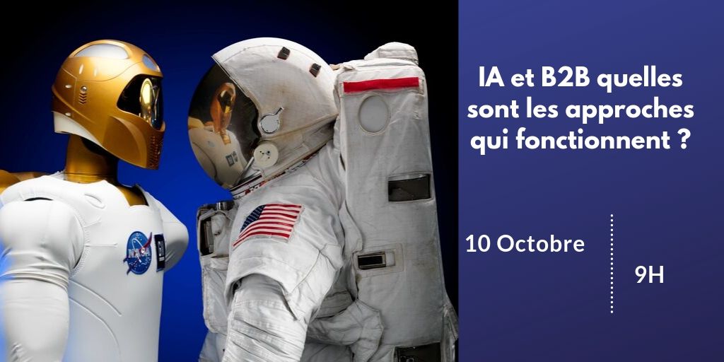 J'interviens dans cette matinale dédiée à l'IA dans le B2B.
Venez vous mettre à la page le 10 octobre, pour savoir comment les commerciaux B2B peuvent utiliser ce fabuleux levier ! avec le soutien de <a href="/aressy_experts/">Aressy</a> , <a href="/nominationfr/">Nomination</a>  de <a href="/TheSchoolab/">TheSchoolab</a> . 
=> tiny.cc/ouz8cz