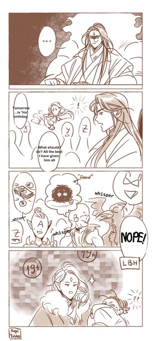 The story of shizun's birthday ^^ (wow but its too late-)
Hope u like it. Again, love you Shen Qingqiu! Our cutest &amp; coolest shizun!
#沈清秋0921生日快乐 #BingQiu #冰秋 #ScumVillainSelfSavingSystem #人渣反派自救系统 