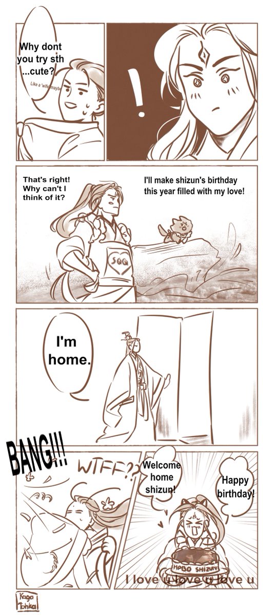 The story of shizun's birthday ^^ (wow but its too late-)
Hope u like it. Again, love you Shen Qingqiu! Our cutest & coolest shizun!
#沈清秋0921生日快乐 #BingQiu #冰秋 #ScumVillainSelfSavingSystem #人渣反派自救系统 