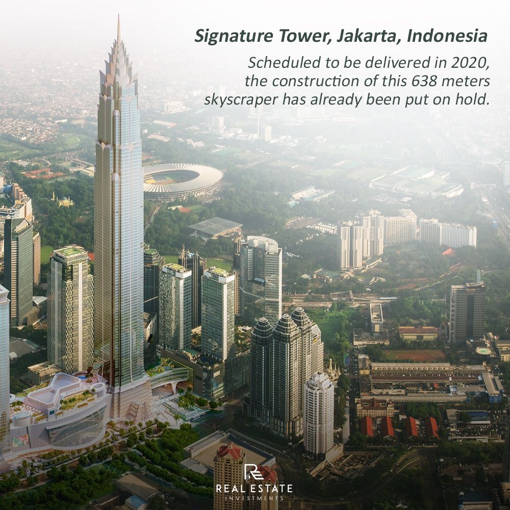 REstateInvest's tweet photo. Signature Tower is a proposed skyscraper in Jakarta, Indonesia. With a height of 600 m upon completion, it would become the sixth tallest skyscraper in the world.

#SignatureTower #Jakarta #Indonesia #TallestSkyscaper https://t.co/70TpYNkTyH