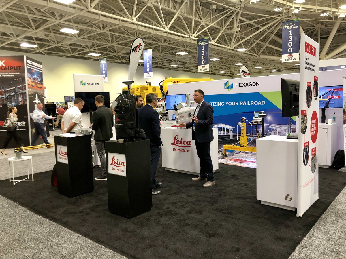 Joshua_Rayburn's tweet photo. Visit #hexagon #leicageosystems at Railway Interchange 2019 to discuss digitizing your railroad. https://t.co/MBviWIrJOk