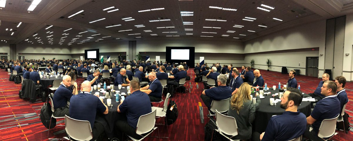 Wexxar_BEL's tweet photo. #PACKEXPOLasVegas ProMach kick-off breakfast! We're excited to show you how our machines can benefit your packaging line at booth #C-2824. @packexposhow #Wexxar #ProMachatPack #PMMI https://t.co/8xEuRNzY1R