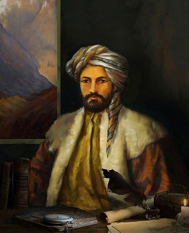 Ahmadi Khani (Ehmedê Xanî) was a writer, poet & astronomer of the 17th c. Living in the principality of Botan, he wrote one of Kurdistan's most famous love stories "Mem û Zîn" in 2655 verses. With his poetry book for kids, Nûbahara Biçûkan, he wanted to promote Kurdish further.