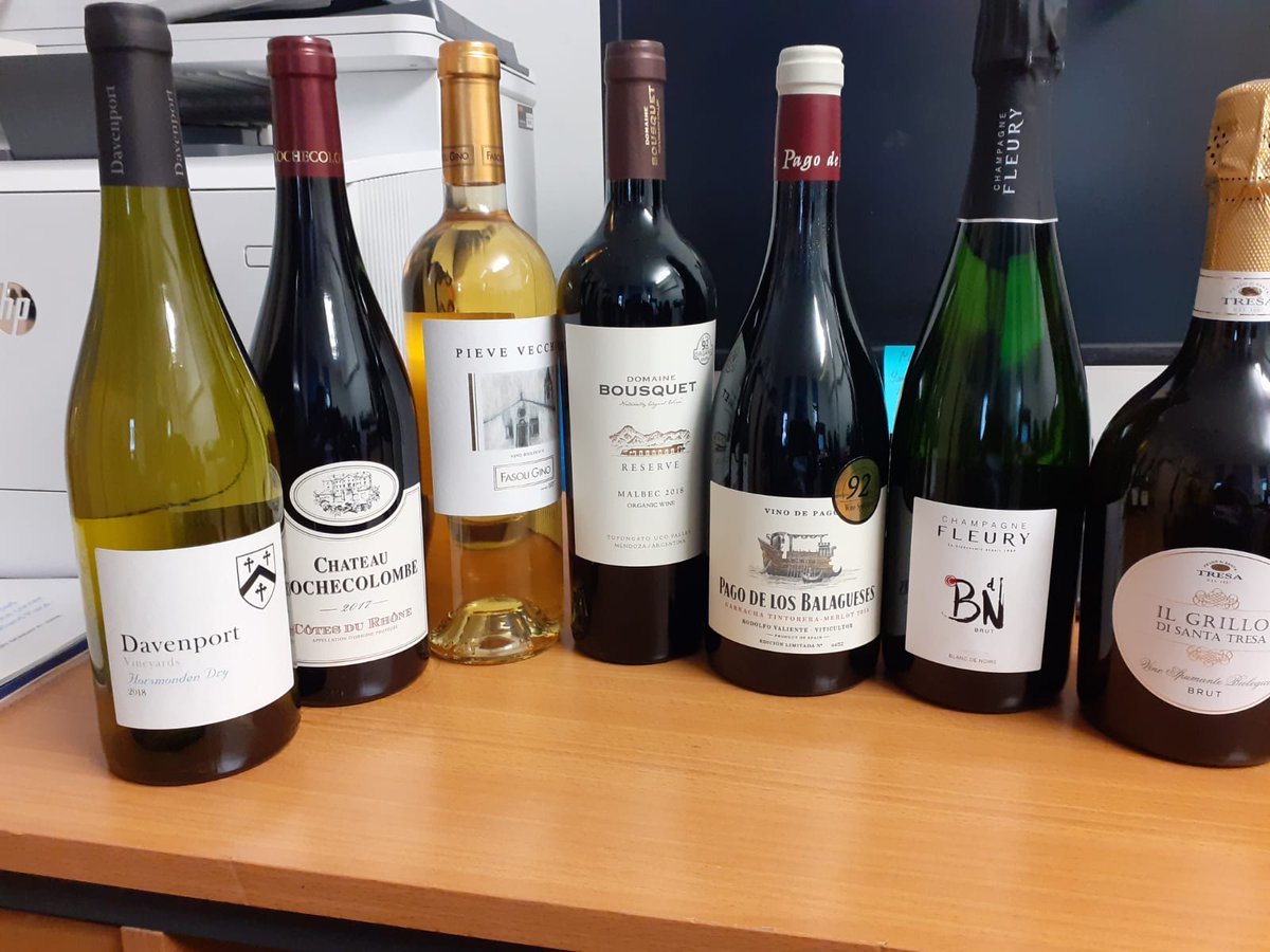 A fantastic selection of organic wines for tomorrows tasting, including rare bio dynamic champagne. Tickets still available from reception