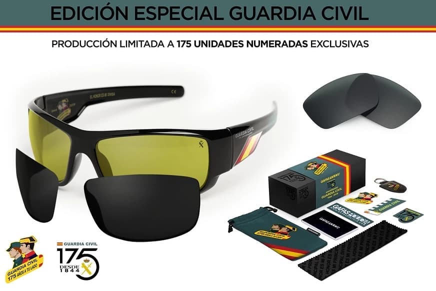 MqGuardiaCivil's tweet photo. Consigue ahora las #GC edición limitada 

Si además las quieres con un descuento del 15%, lee con atención👇👇👇 Entra en su página https://t.co/pQY4AndL8d , elige las gafas que te gustan, y ... no te olvides:
PON EL CÓDIGO 👉 masqueguardiacivil

OBTENDRÁS UN 15% DTO.
#Comomolan! https://t.co/qKw9WkR4jg