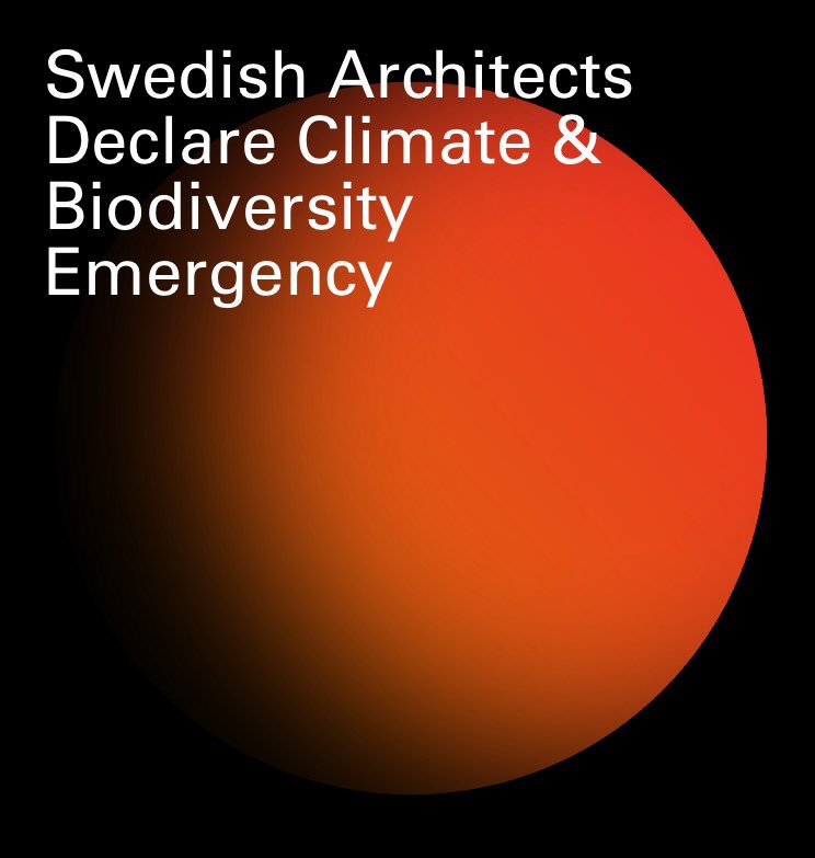 Arkitektkåren mobiliserar för klimatet. Gör oss sällskap! se.architectsdeclare.com 
#architectsdeclare #architectsdeclaresweden #hållbarhet #klimat #klimatpåverkan #arkpol #bopol #svgreen #sverigesarkitekter #climatechange #climateaction #climatejustice #climate