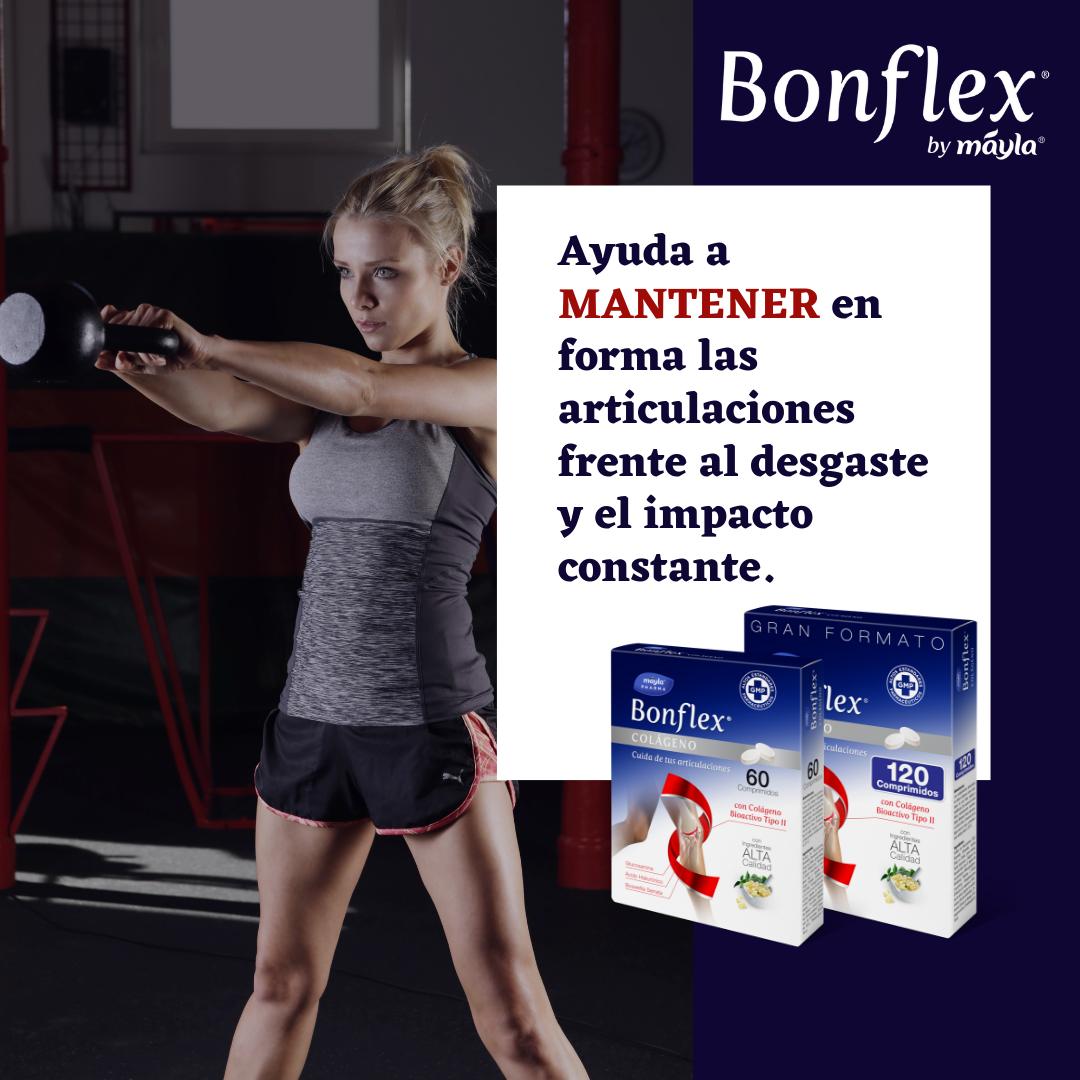 El Colágeno tipo II, es el principal componente del cartílago articular, tomado de forma habitual es eficaz en el tratamiento del desgaste y el dolor de las articulaciones y musculatura! B#bonflex #MaylaPharma  #colageno #articulaciones #masajedeportivo