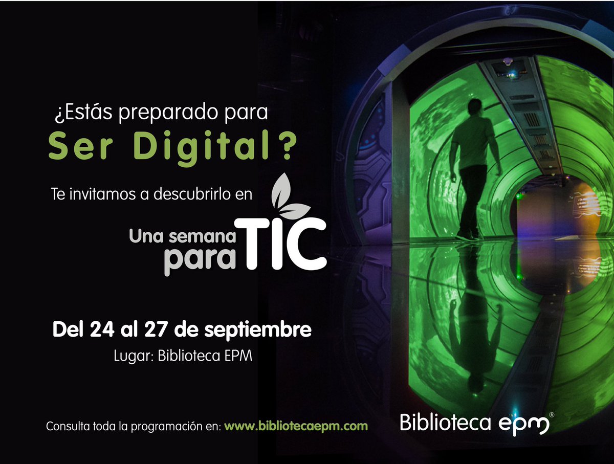 FundacionGEPM's tweet image. 🍃 #SerDigital en el mundo de hoy representa grandes desafíos. Acompáñanos en #USPTIC y compartamos juntos experiencias con empresas del sector y universidades. 🔥 ¡Comienza mañana! Programación completa en 👉🏼 bibliotecaepm.com 🗣