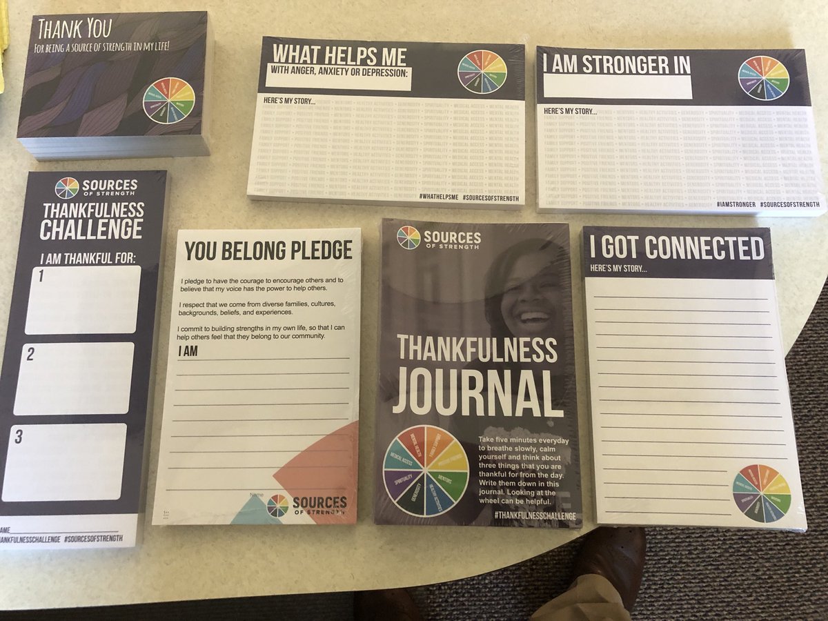 geoffgaukler's tweet image. #Thankful for ⁦@sourcesstrength⁩ sending our materials. This will help our adult advisors &amp;amp; peer leaders share stories of #HopeHelpStrength #SourcesOfStrength ⁦@GFSchools⁩