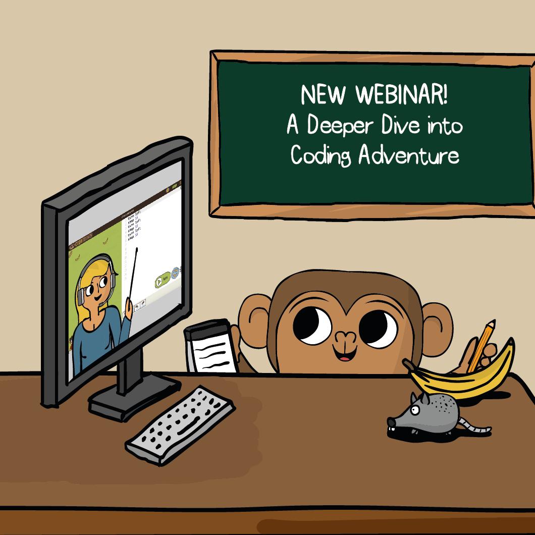 CodeMonkeySTU's tweet image. Join us in an upcoming webinar where you will learn how to teach the more advanced challenges in Coding Adventure! Register below:
zoom.us/webinar/regist…
#codemonkeywebinar #codemonkey #codingwebinar