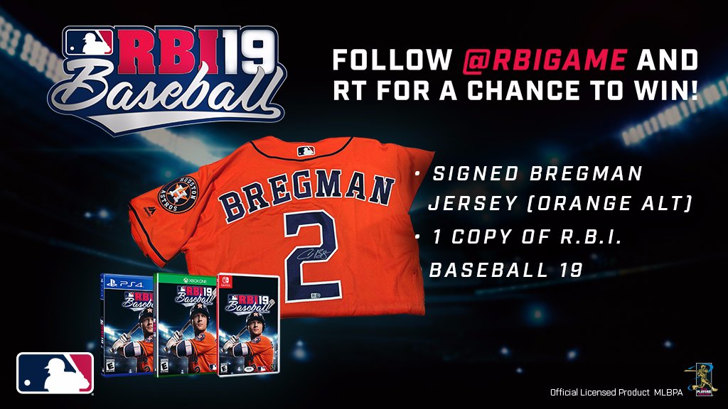 The <a href="/astros/">Houston Astros</a> clinched their division, which means it's time for a #Giveaway! If we get 2,000 RTs, we'll give away a jersey signed by <a href="/ABREG_1/">Alex Bregman</a> and a copy of #RBIGAME! Follow <a href="/RBIGAME/">R.B.I. Baseball</a> and RT for a chance to win.