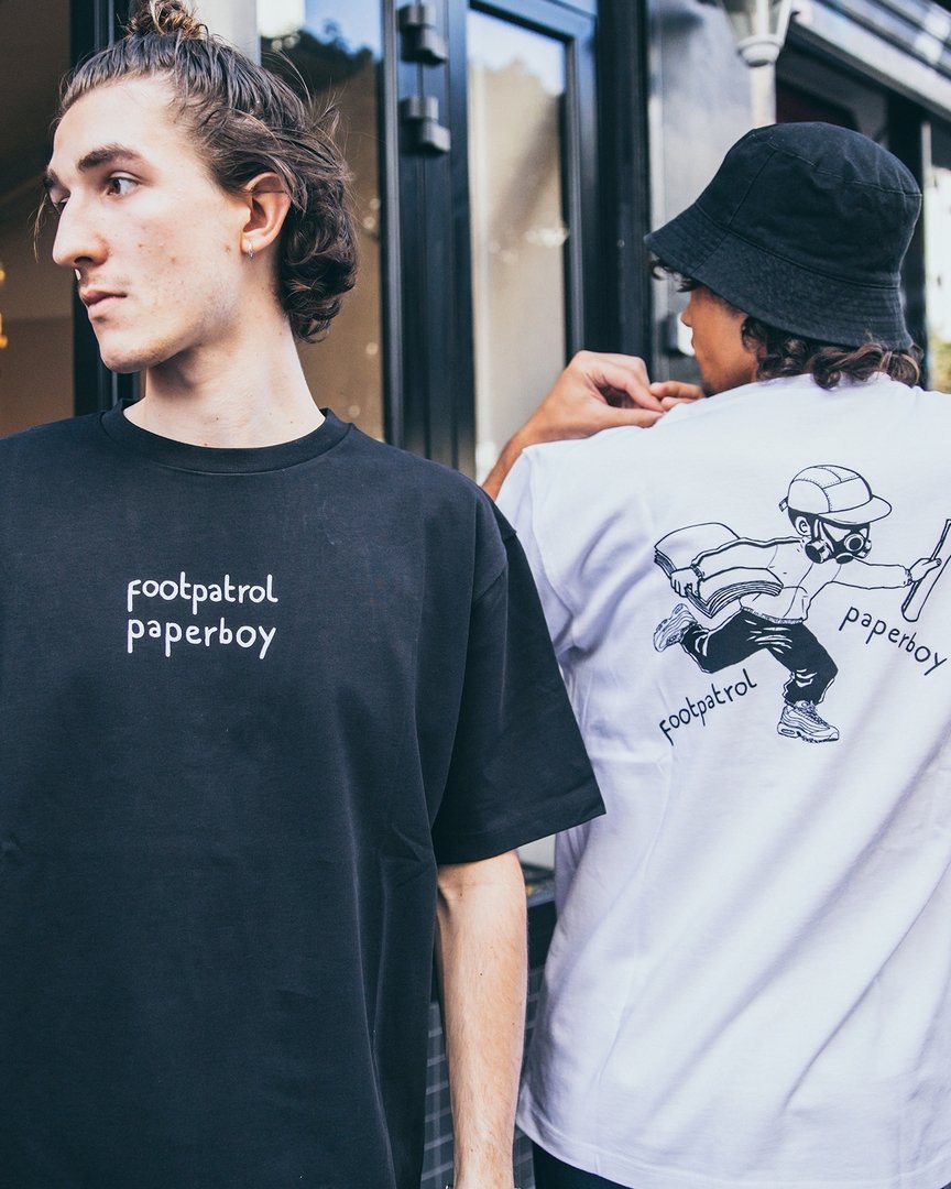 Footpatrol_ldn's tweet photo. Footpatrol x Paperboy | For Fall '19, we've teamed up with the well known Parisian café, Paperboy. Launching Saturday 29th September, sizes range from S - XL, prices range from from £30 - £60. | Read more: https://t.co/cy9ehROsyC #Footpatrol #TEAMFP #Paperboy #PaperboyParis https://t.co/EAymgqJO0b